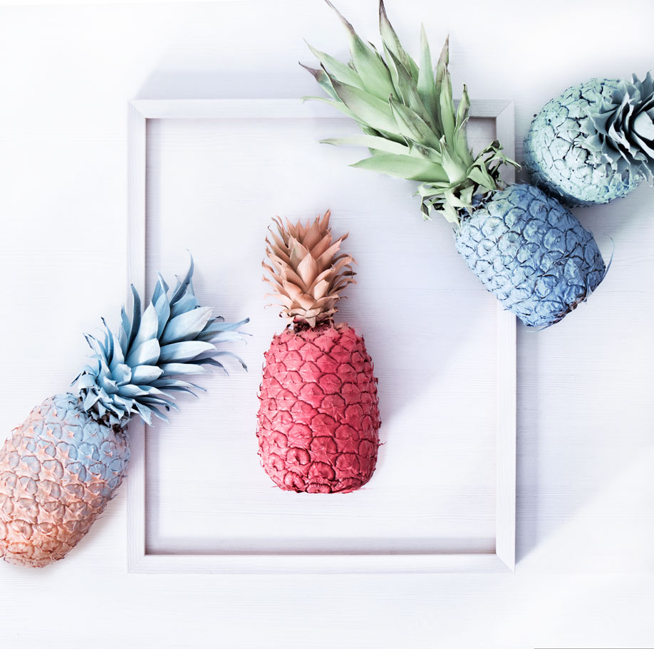 La tendance ananas colorés