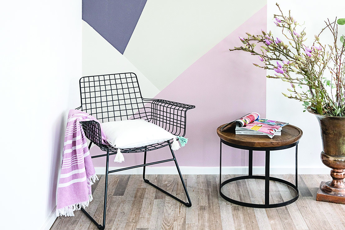 DIY mur géométrique