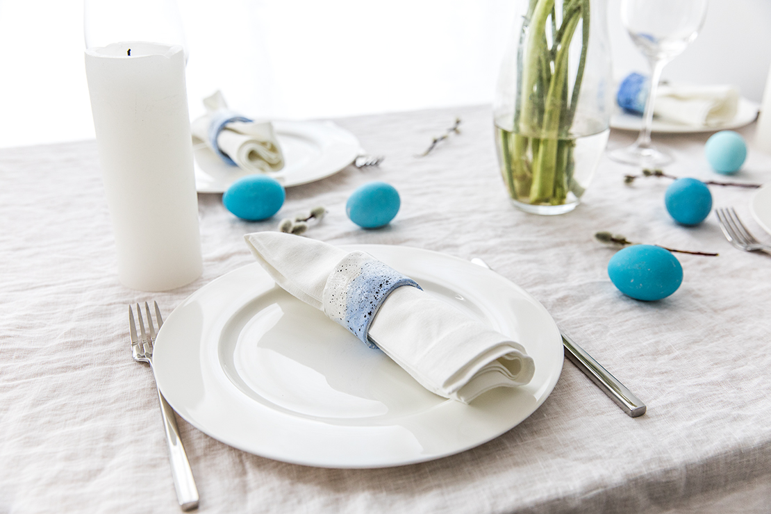 Déco table Pâques ronds de serviette DIY