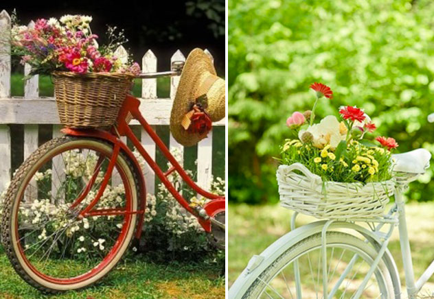 biciclette e fiori biciclette e fiori