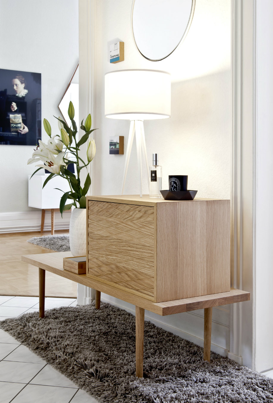 Dalani, Stile scandinavo, Casa di Corinna Thiel, Mobile Living con Luce Bianca e Fiori Dalani, Stile scandinavo, Casa, Colori, Design, Spazio, Idee, Fai da te
