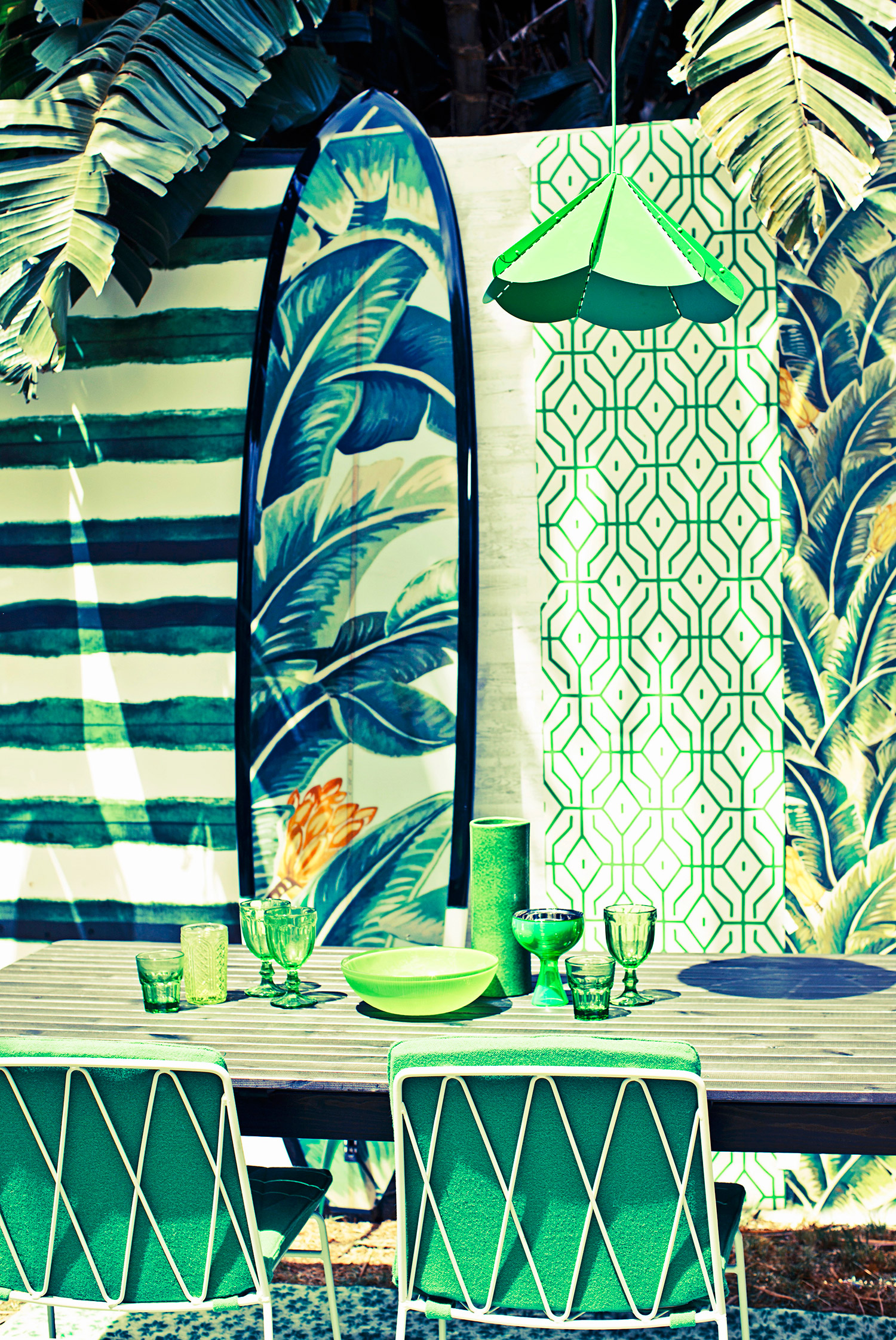 Dalani, Surf, I Colori di un Bungalow sulla Spiaggia Pastello Bianco e Dettagli Boho Colorati Dalani, Surf, Mare, Colori, Passione