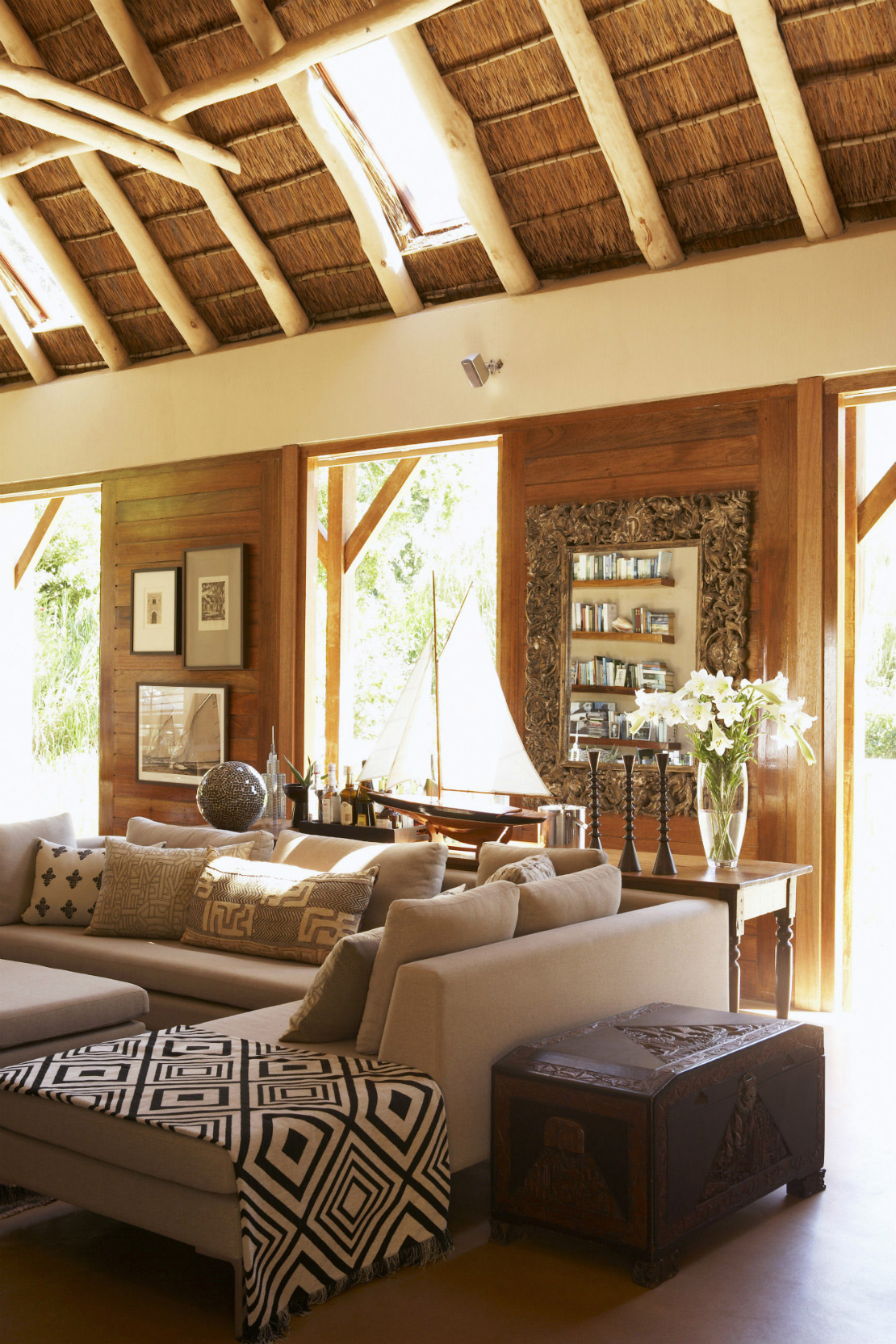Una Casa in Stile Safari Soggiorno Safari, Casa, Decorazioni, Stile, Stile Safari