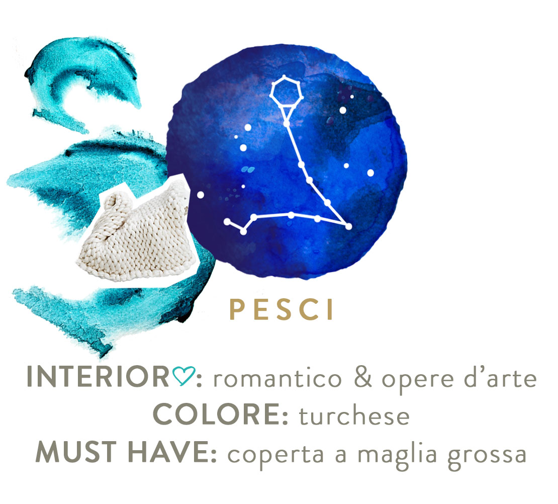decorare casa secondo lo zodiaco pesci