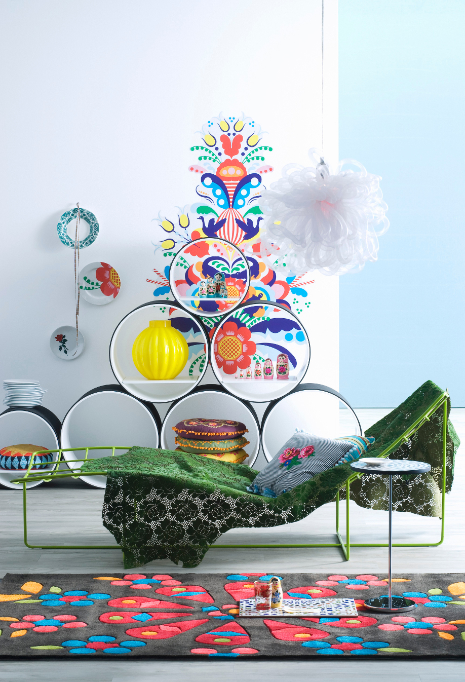 Adesivi da Parete Decorazioni Murali Floreali con Chaise Longue Adesivi-da-parete, Sticker, Decorazioni-murali, Decorazioni, Casa, Fai-da-te