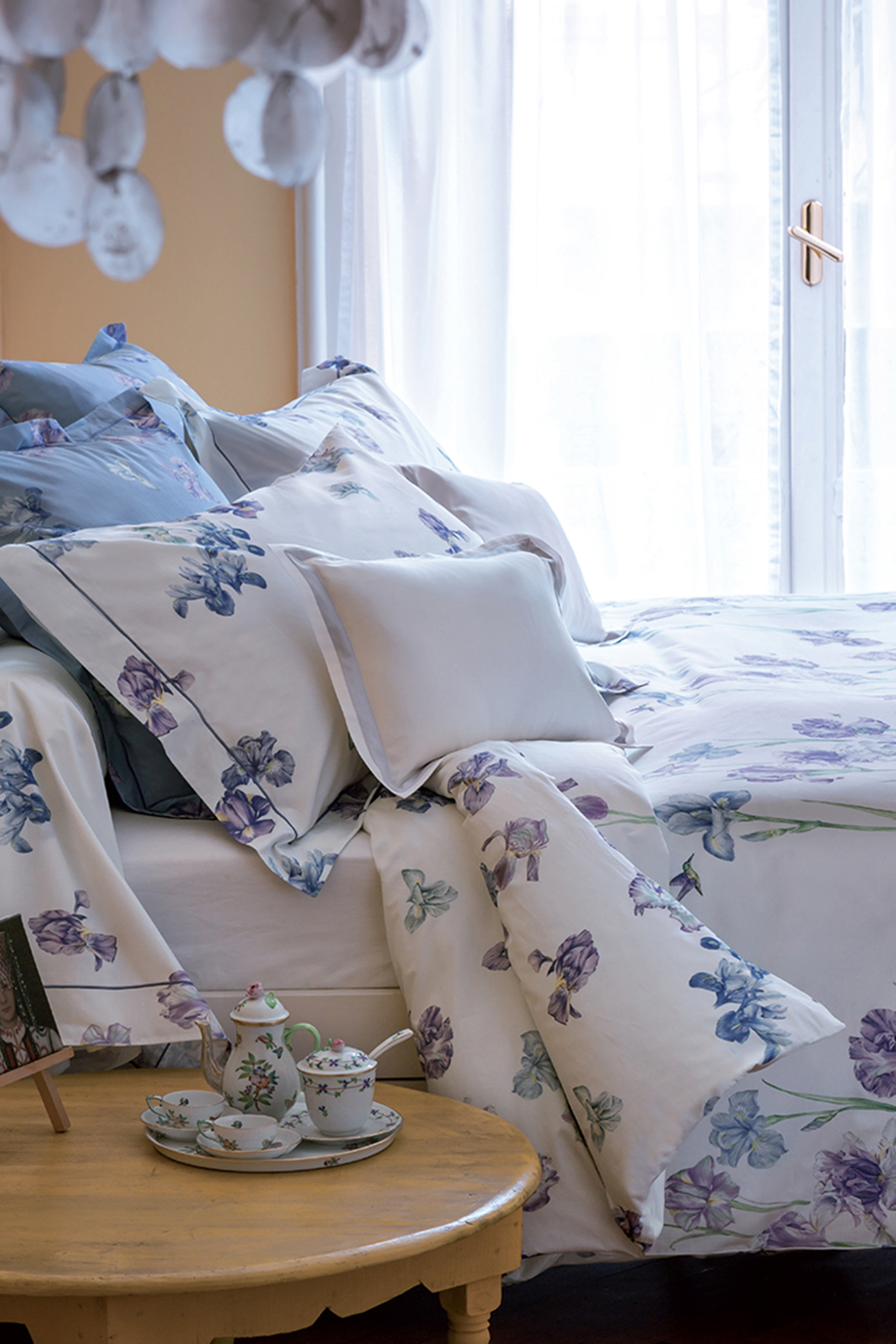 Dalani Mirabello Biancheria Letto Collezione Iris Blu Dalani, Mirabello, Design, Fiori, Immagini, Natura, Primavera, Letto