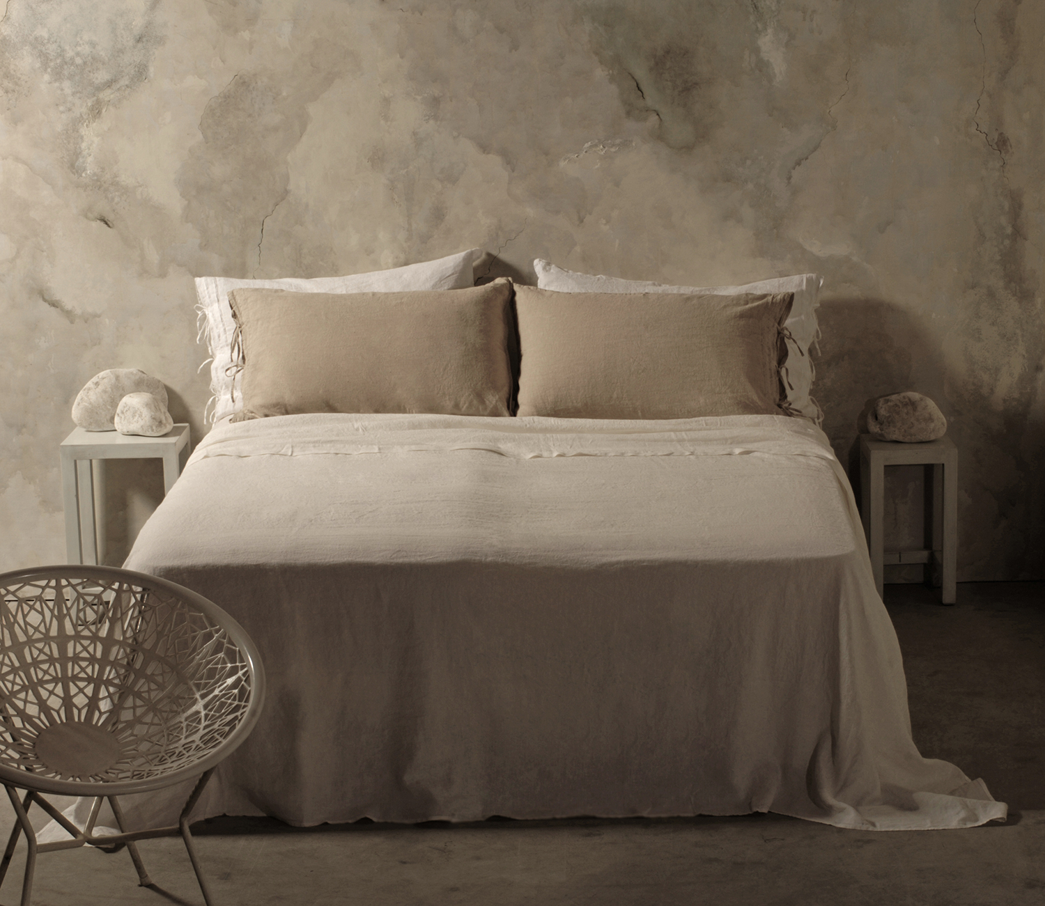 Dalani, La Fabbrica del Lino, Linea Letto Basic con Laccetti Dalani, La Fabbrica del Lino, Casa, Estate, Made in Italy, Natura, Colori, Ispirazioni