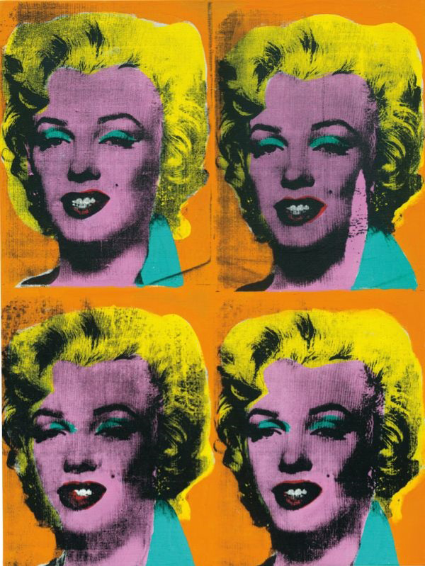 Dalani Marilyn Monroe Opera di Andy Warhol Four Marilyns 1962 Pop Art Dalani, Marilyn Monroe, Arte, Cinema, Hollywood