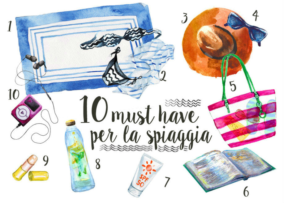 Dalani Must Have da Spiaggia Infografica Dalani, Must have, Cocktail, Estate, Libri, Mare, Moda, Relax, Style