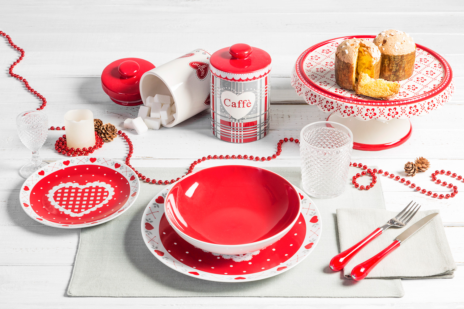 Tavola di Natale Mise en Place Chalet in montagna, Country, Decorazioni, Shabby, Idee, Natale