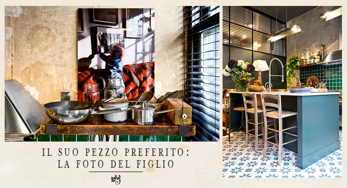 loft retrò cucina