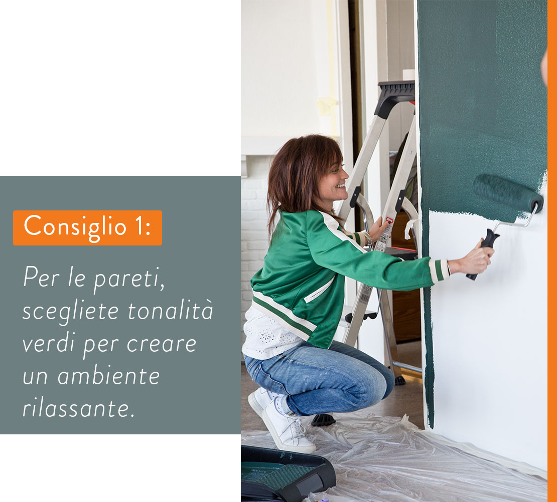 restyling di un interno verde
