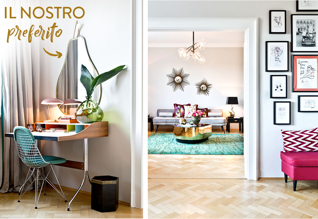 stile glamour specchio design