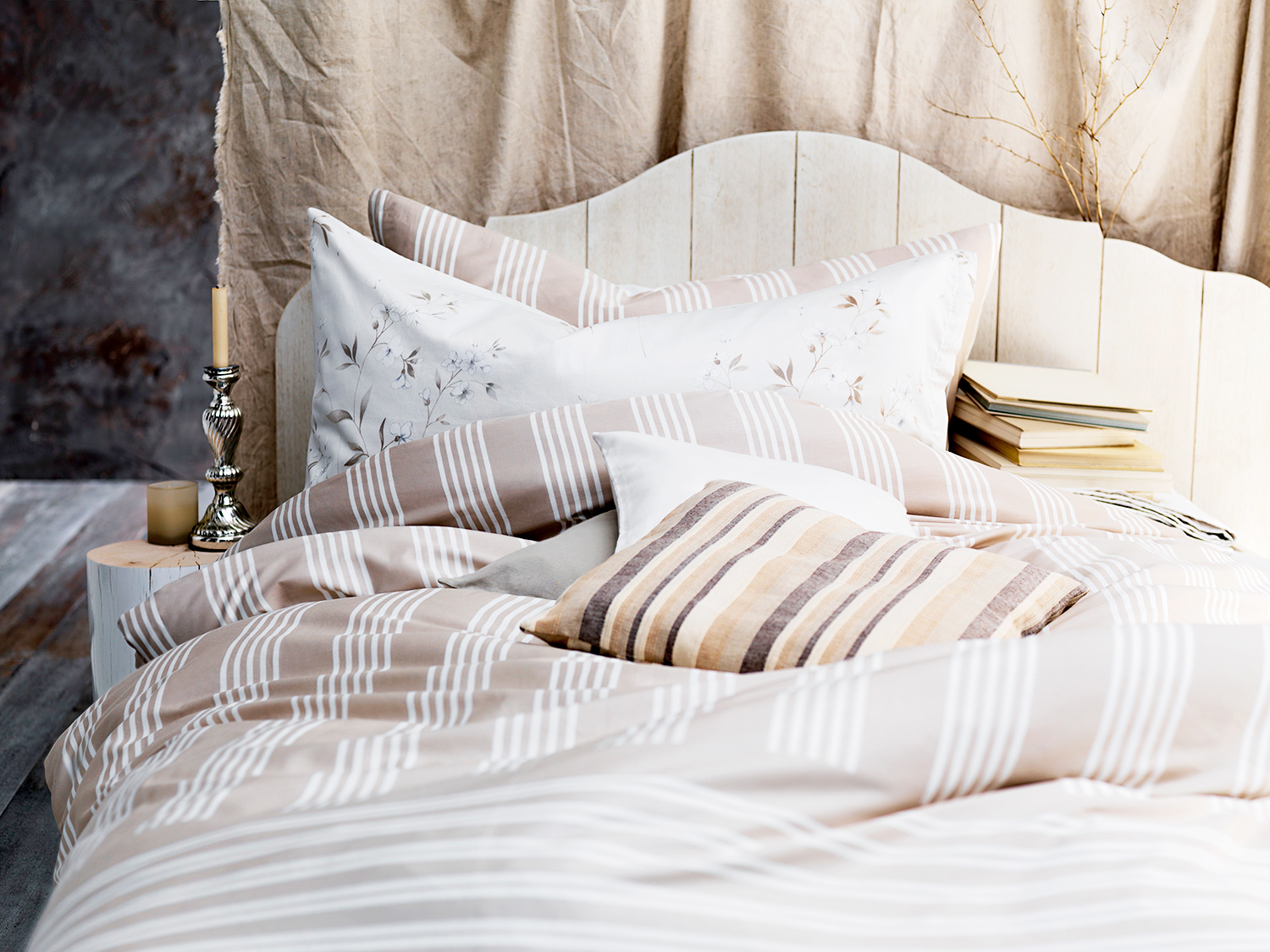 Geometrico, Trend, Letto, Vintage, Decorazioni, Stile