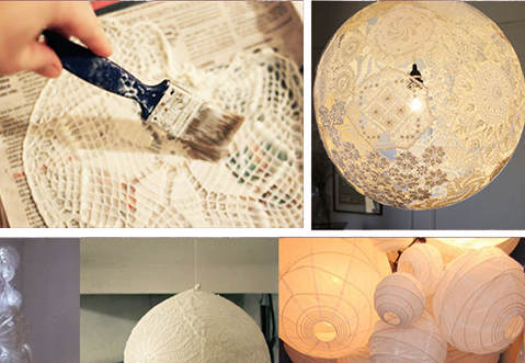 DIY: maak een romantische lamp van kant