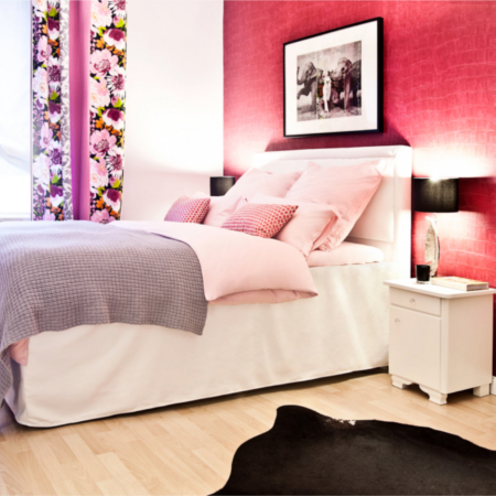 Een fashionable slaapkamer