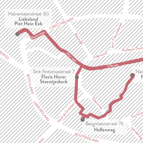 Dutch Design Week route van Ontwerpduo