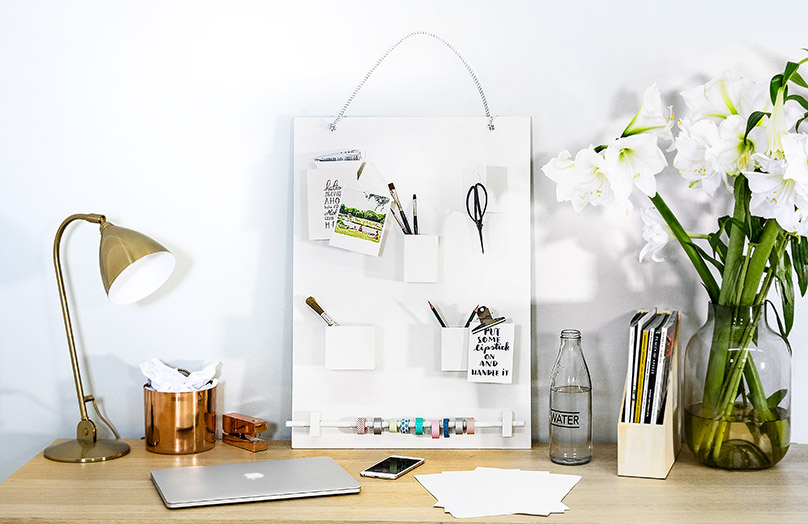 DIY: Bureau organizer