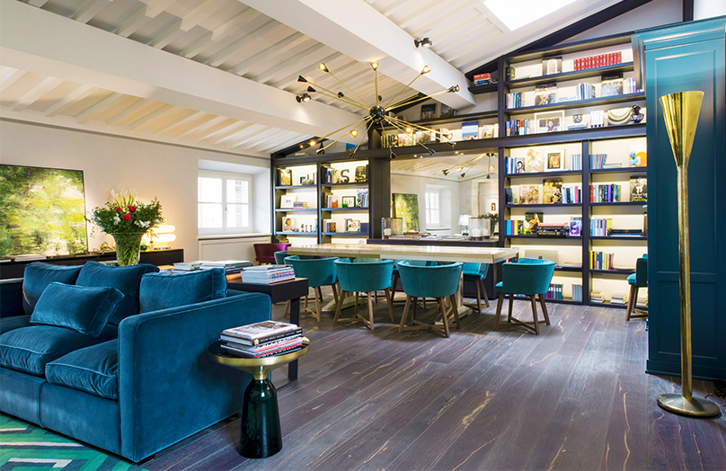Cool koningsblauw in huis
