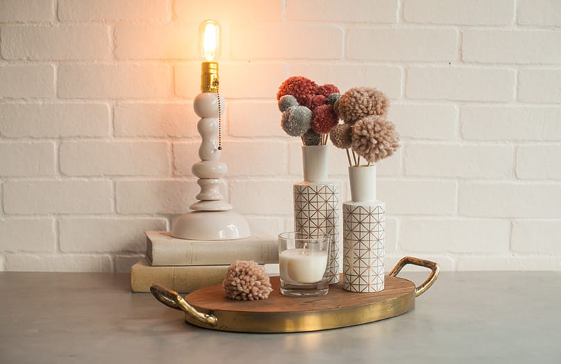 DIY: Pompom bloemen