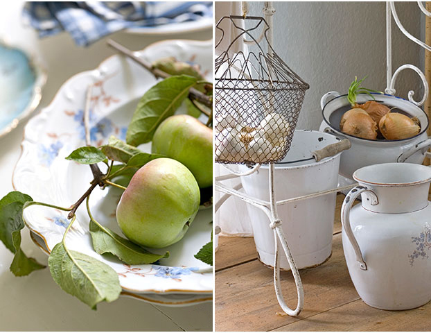shabby chic jabłka