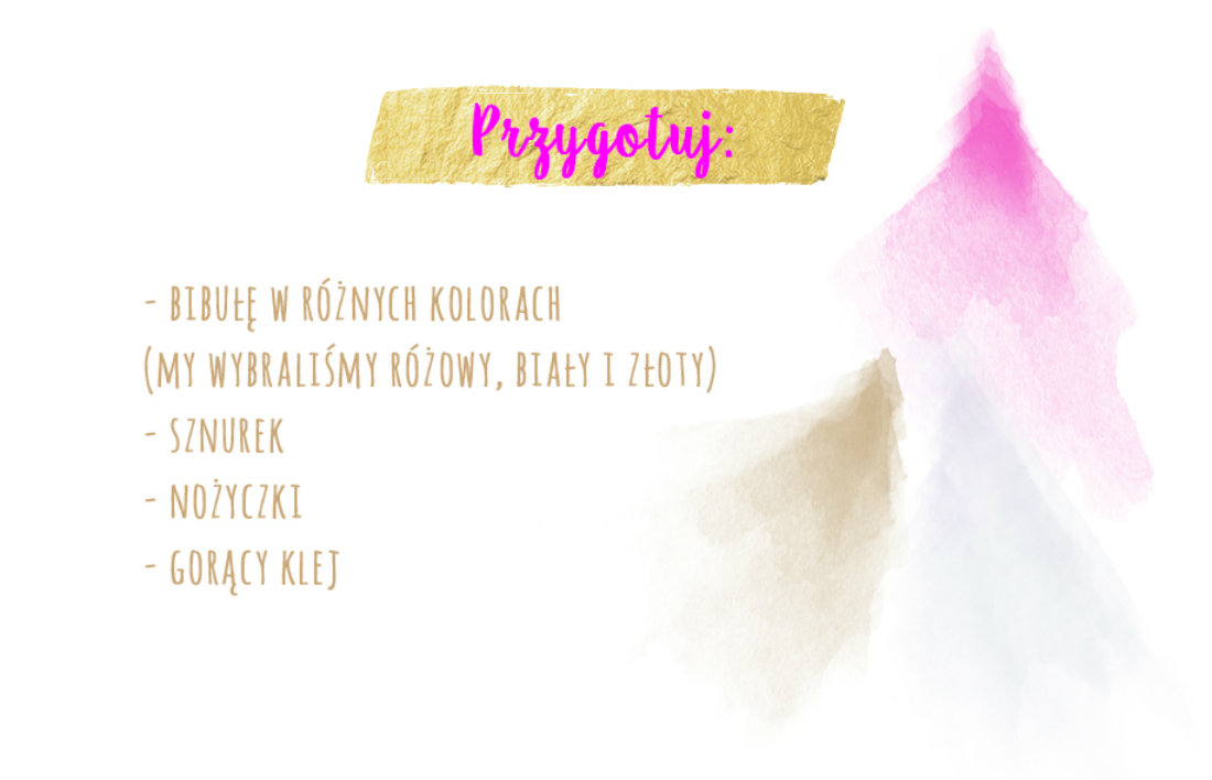 DIY girlanda z pomponów