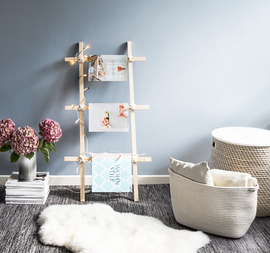 drewniana drabinka DIY