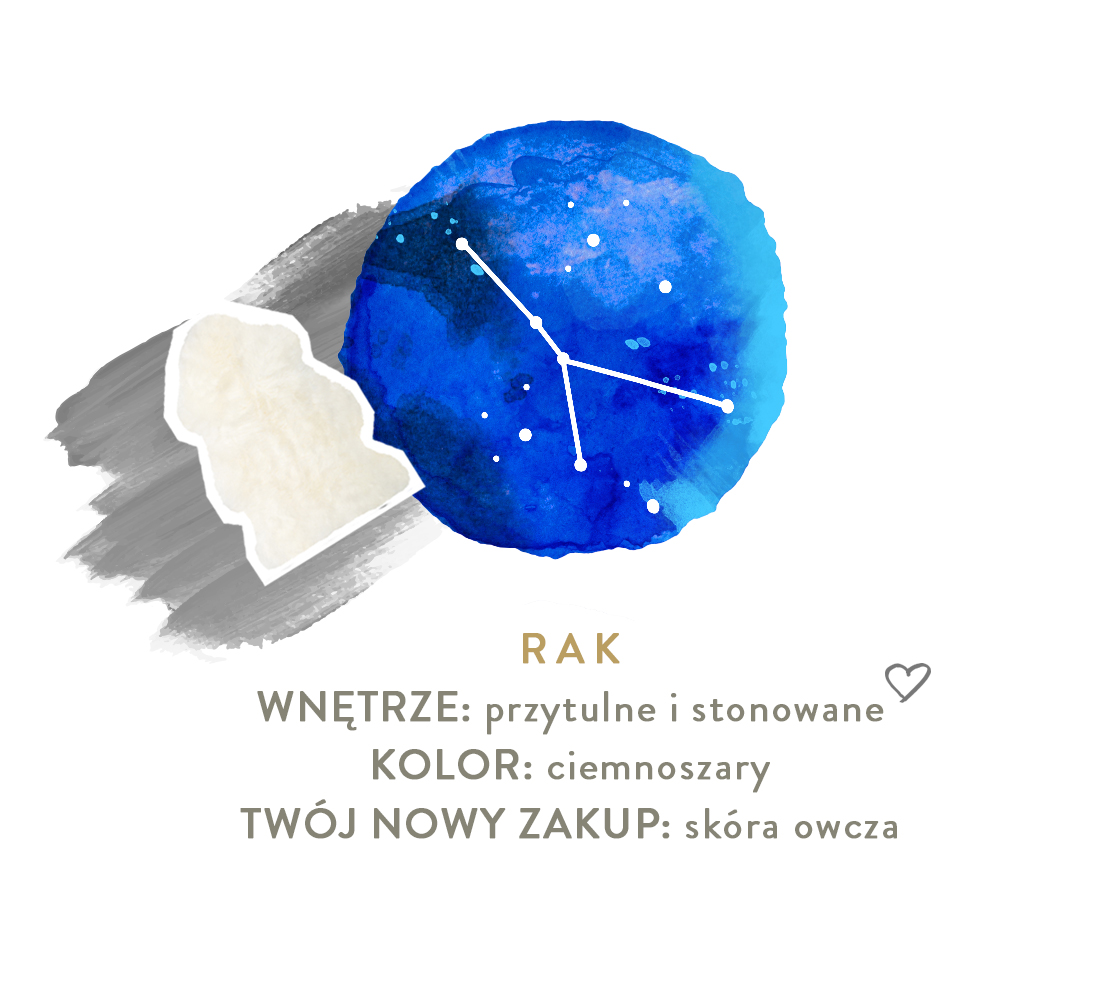 rak wnętrze zgodne ze znakiem zodiaku