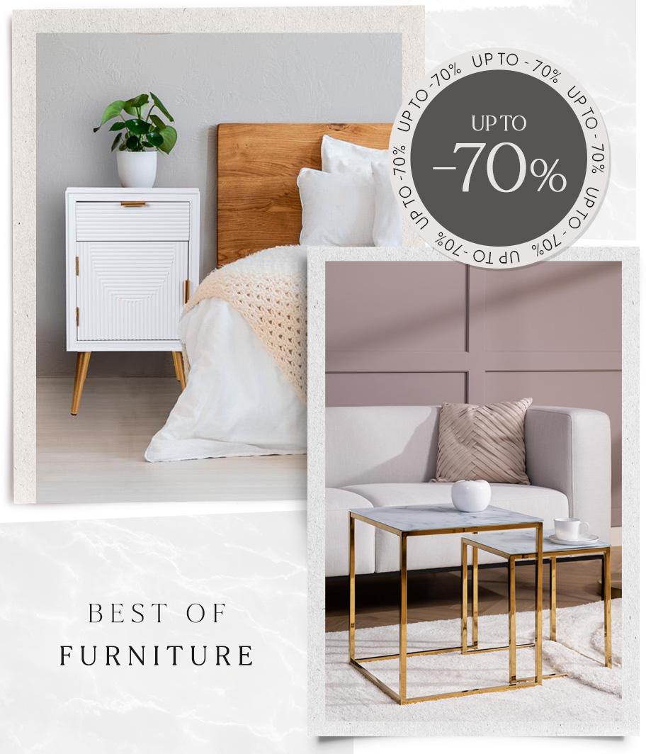 Bestsellery: nábytek až -70%