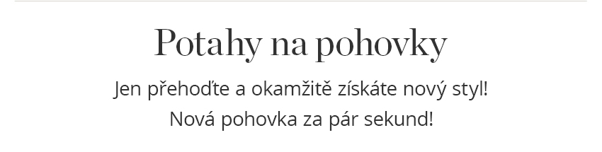 Potahy na sedačky a křesla