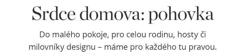 Sedací soupravy a pohovky