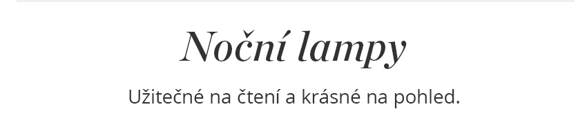 Stolní lampy