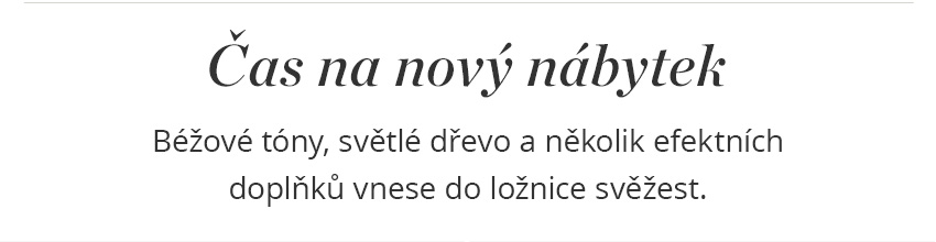 Nábytek do ložnice