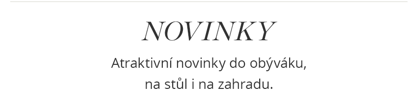 Nové výrobky