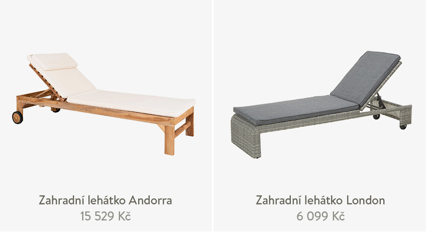 Zahradní lehátka