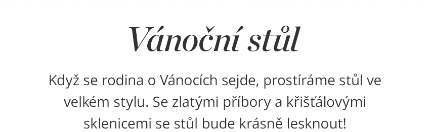 Vánoční dekorace na stůl
