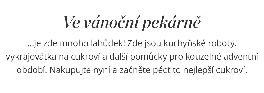 Vánoční pekárna