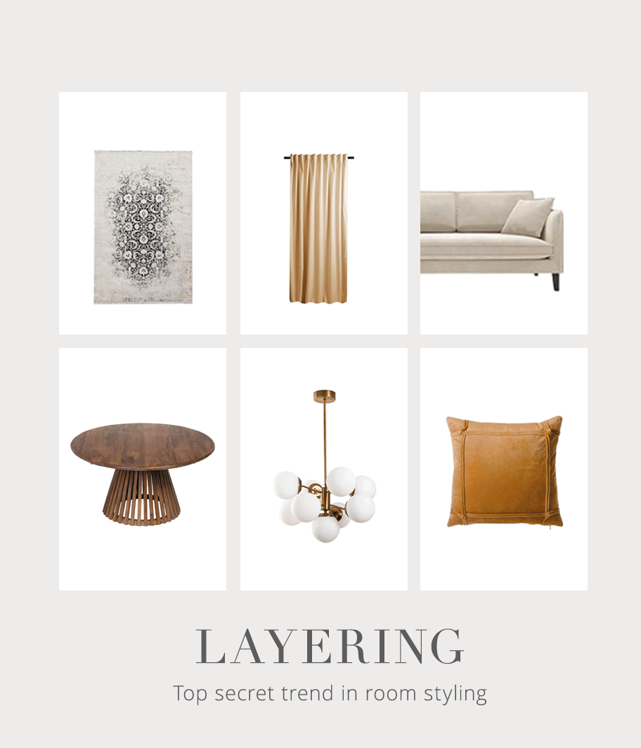 Layering: tajný trik stylistů interiérů