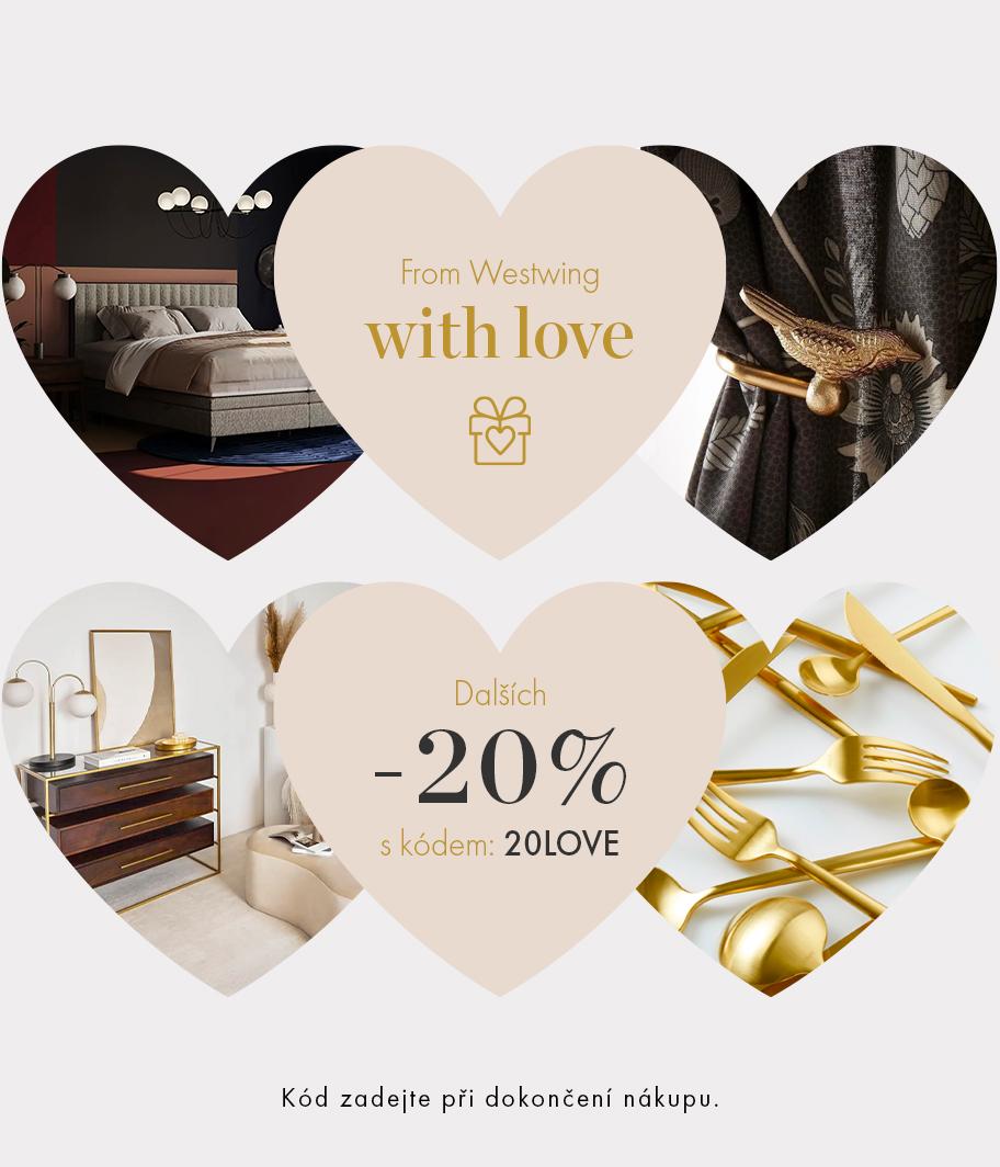 Kód -20 % z lásky k vám a designu!