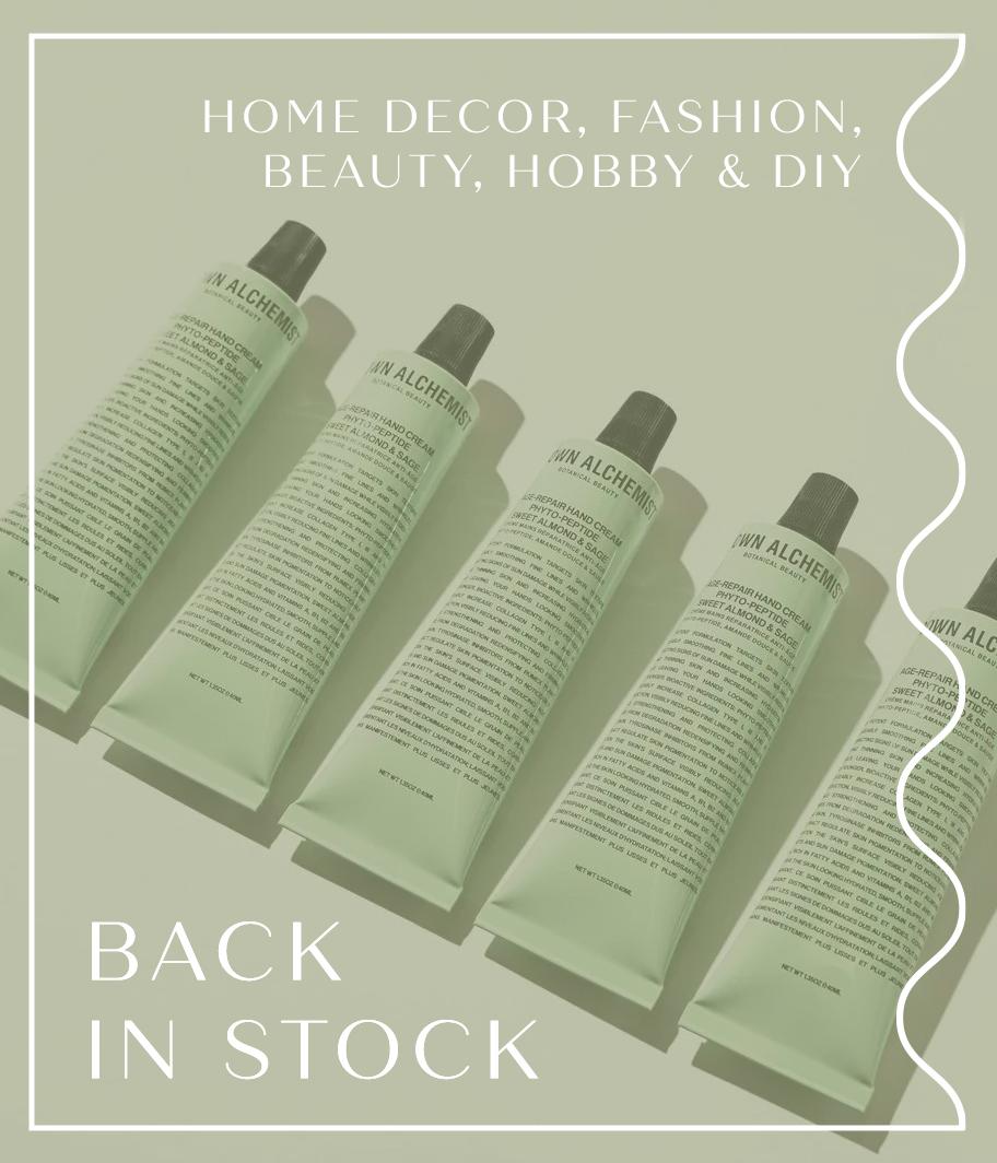• BACK IN STOCK • Naše bestsellery
