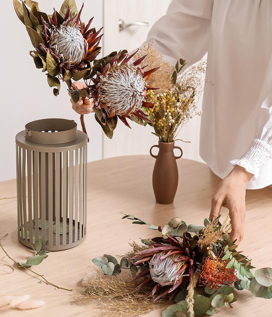 Sada floristy: váza + květiny