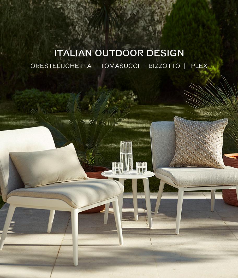 ITALSKÝ DESIGN na zahradě