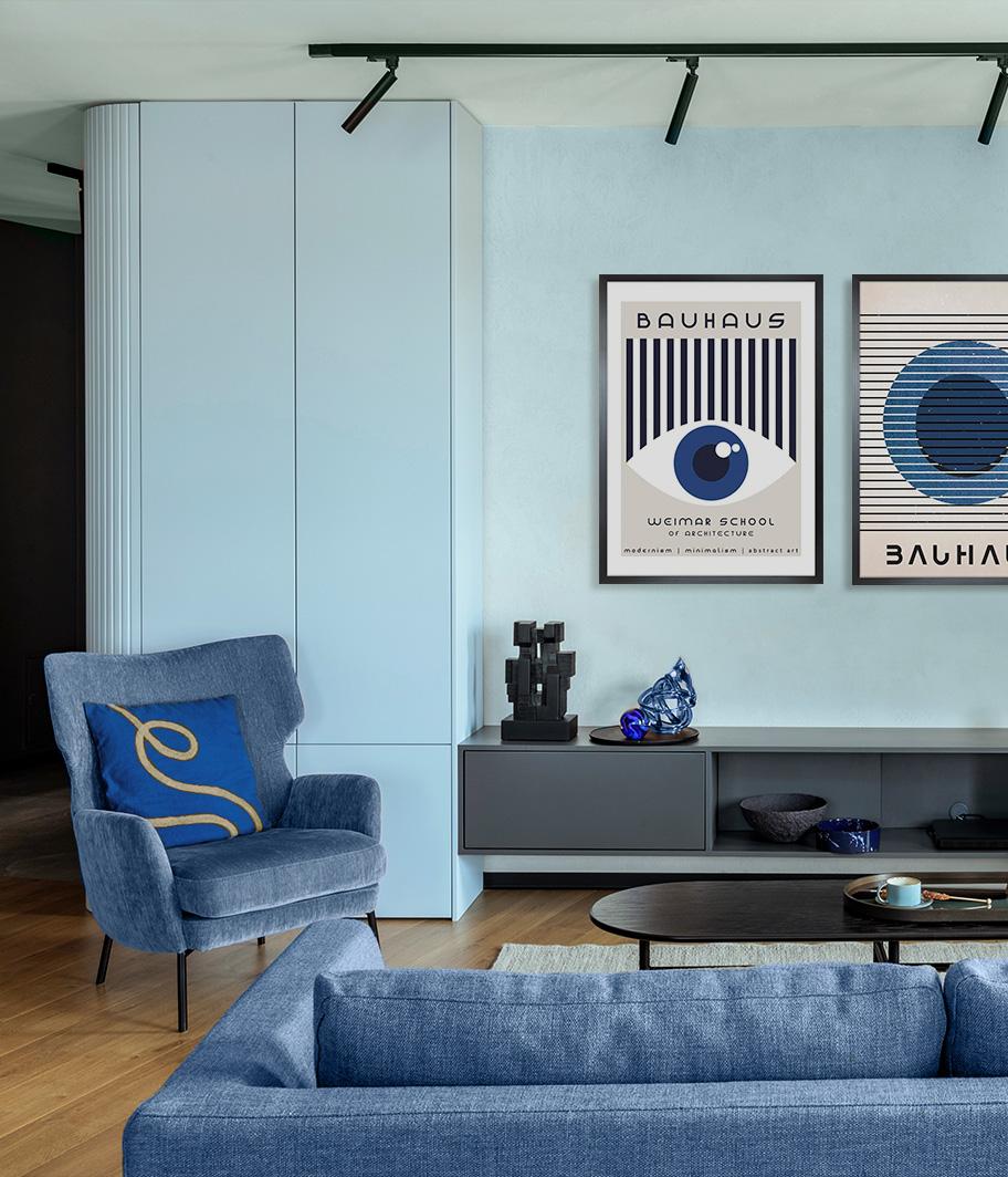 Mono-Blue = interiér v jedné barvě!